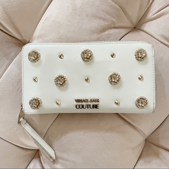 Versace Handbags - Versace Stud Zippy Wallet